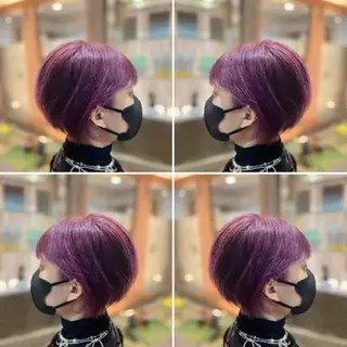 ショート カラー 髪質改善/艶カラー ⚡️コメス/錦糸町のヘアスタイル