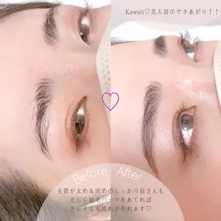 セミロング カラー パーマ ヘアアレンジ メンズ キッズ ネイル マツエク・マツパ アイブロウ アイブロウサロン muni 福島区野田の眉毛・アイブロウイメージ