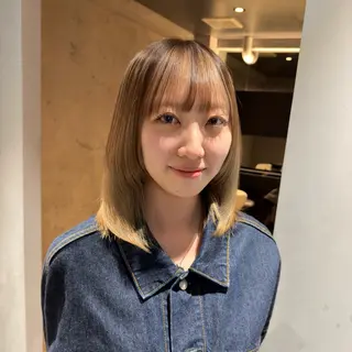 ミディアム はなか こうすけのヘアスタイル