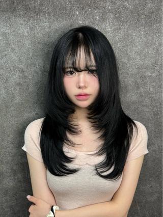 ロング カラー manabu🦇 馴染ませプルエクステのヘアスタイル
