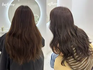 ロング カラー 【aini天王寺】 𝐚𝐢𝐫𝐢✂︎のヘアスタイル