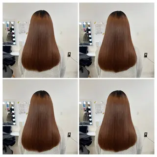 ロング カラー 髪質改善 艶髪矯正 エクステ かいり✂️のヘアスタイル