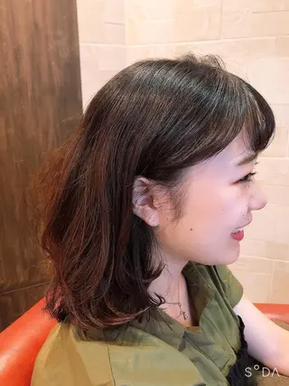 ミディアム 髪質改善JILL 桑原のヘアスタイル