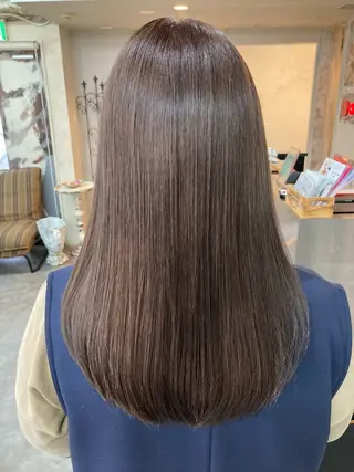 セミロング カラー 田中 健太郎のヘアスタイル