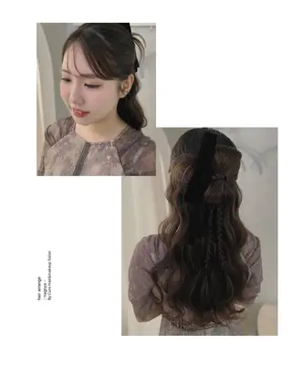 ロング ヘアアレンジ ヘアセット/まつ毛 /YUKIOUA⛄️のマツエク・マツパデザイン