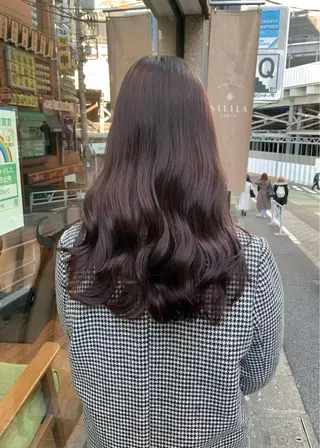 セミロング カラー 矢野 晃平のヘアスタイル