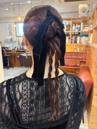 ロング ヘアアレンジ cana 札幌レイヤースタイルのヘアスタイル