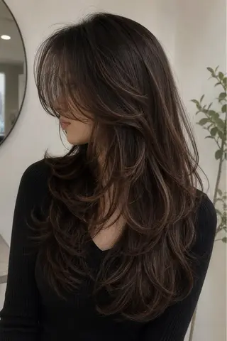 セミロング 🦋韓国風レイヤー/ 艶髪矯正🦋凛太郎のヘアスタイル