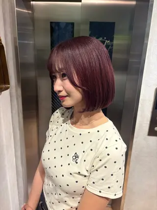 ショート カラー はらだ みはるのヘアスタイル