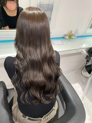 セミロング カラー ヘアアレンジ ダブルカラー｜ なおき｜池袋美容師のヘアスタイル