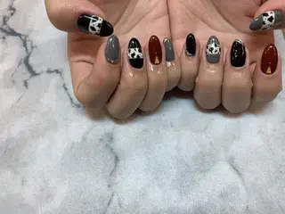 ネイル ネイルリボン 受付スタッフのネイルデザイン