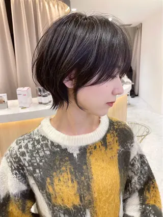 ショート カラー 🌟透明感カラー× 小顔カット いっせいのヘアスタイル