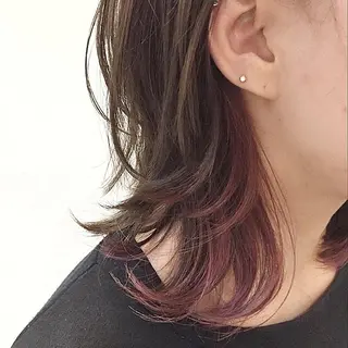 ミディアム 山下 翔のヘアスタイル
