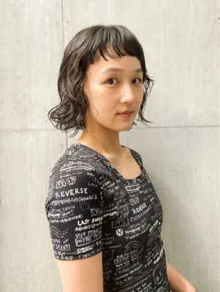 ミディアム パーマ 平沼 祐哉/パーマのヘアスタイル