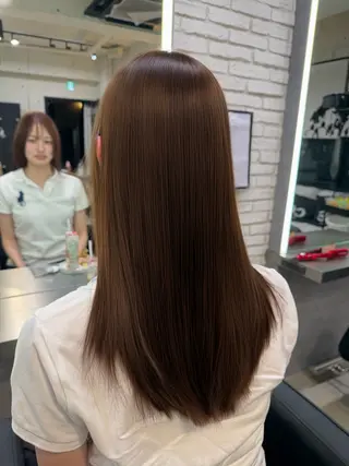 ロング ブラウン/艶カラー /高原爽箕のヘアスタイル