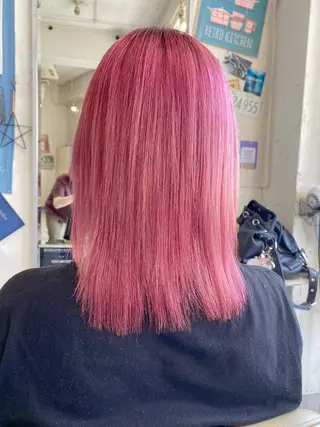 ミディアム カラー 黒川 奨のヘアスタイル