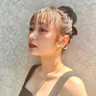 ミディアム カラー ヘアアレンジ 銀座メンズ専門🖤 叶奈々のヘアスタイル