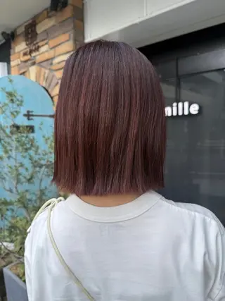 ミディアム カラー 透明感カラー/パーマ 🌀アオノのヘアスタイル