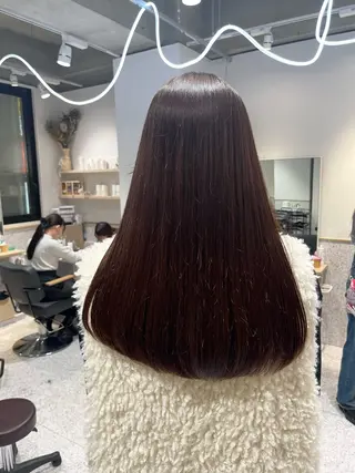 ロング 髪質改善&艶カラー/ ほんだあみ (♡)のヘアスタイル