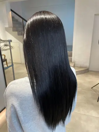 ロング カラー ボブ/レイヤーカット 縮毛矯正/コウキ新宿のヘアスタイル