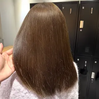 セミロング カラー ヘアアレンジ ブリーチなしカラー /新百合ヶ丘/安形翔のヘアスタイル