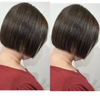 ショート 切っぱなし💇‍♀️ イヤリング🎨龍之介のヘアスタイル