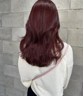 カラー ミディアム 透明感🪽艶カラー☆ トレンドヘア✨のヘアスタイル