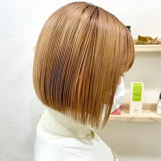ショート カラー 髪質改善 縮毛矯正/ レイヤー/銀座/本木のヘアスタイル