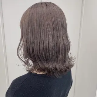 セミロング カラー ヘアアレンジ ダブルカラー｜ なおき｜池袋美容師のヘアスタイル