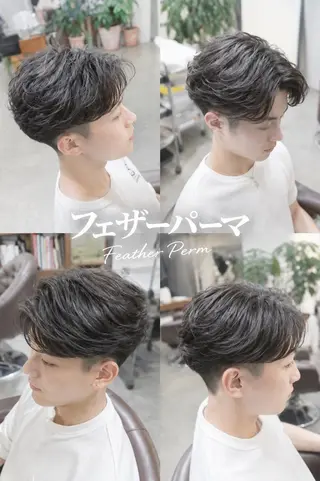 ショート メンズ パーマ 🌀メンズパーマ🌀 平川海夢のヘアスタイル