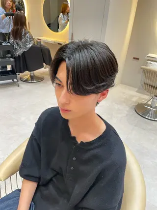 ショート カラー パーマ ヘアアレンジ メンズ 亀井隆汰/メンズ専門 パーマ/フェード可のヘアスタイル