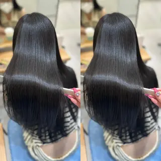 ロング 髪質改善🩵縮毛矯正 代々木/木下のヘアスタイル