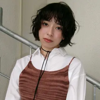 ショート 伊藤ほのか/パーマ /ダブルカラーのヘアスタイル