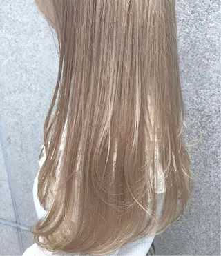 ロング カラー ヘアアレンジ ブリーチダブルカラー 元町三宮/三ノ宮のヘアスタイル