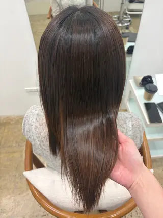 セミロング mihane fit hueのヘアスタイル