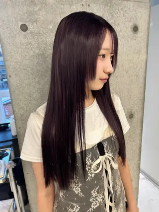 ロング ️💜akari💜 ハイトーン/レイヤーのヘアスタイル