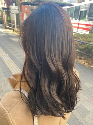 ロング カラー ヘアアレンジ TSUNA 🌙 Lim 五反田のマツエク・マツパデザイン