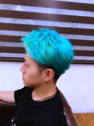ショート カラー メンズ カット特化美容師 齋藤桐のヘアスタイル
