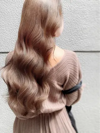 ロング カラー レイヤー専門家 ダブルカラー修のヘアスタイル