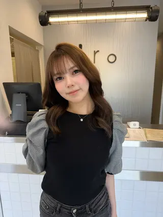 カラー 岸川 結姫のヘアスタイル