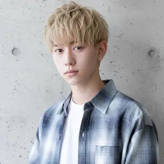 ショート カラー メンズ ハッシュカット 田窪珠妃のヘアスタイル