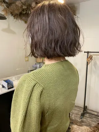 ミディアム なぎ🌿.∘[ボブ, ニュアンスカラー]のヘアスタイル
