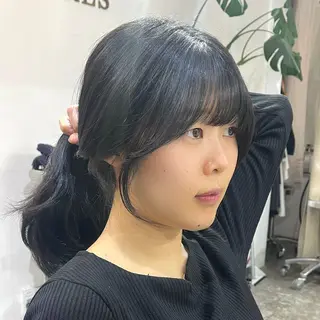 セミロング ヘアアレンジ 早朝セット☀️ レイヤー/Momoのヘアスタイル