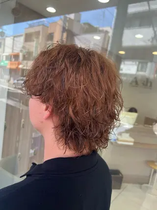 カラー パーマ メンズ SENA 再現性 パーマと縮毛矯正のヘアスタイル
