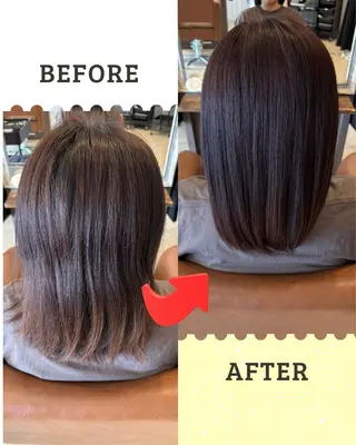 カラー 沖本 あやののヘアスタイル