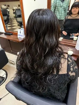 ロング パーマ 宮嶋 蓮のヘアスタイル
