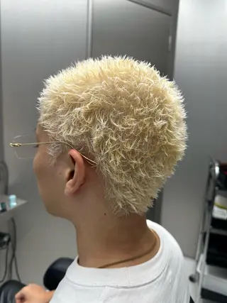 ショート カラー パーマ メンズ 💈メンズ/パーマ 💈中目黒/谷のヘアスタイル
