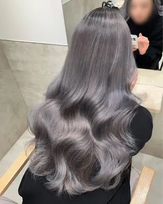 ロング カラー ブリーチ 透明感HIDEのヘアスタイル