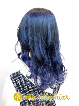 セミロング カラー 🌈miu miu hair✂️💕のヘアスタイル
