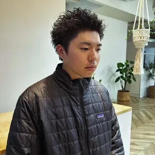 パーマ メンズ ハマベ イクト FLORENのヘアスタイル